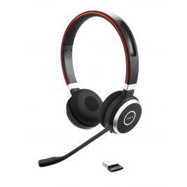 Jabra Evolve 65 Wireless Bluetooth Computer Headset with noise-cancelling microphone