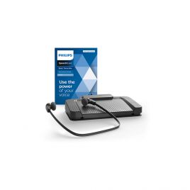 Philips 7177 Transcription Kit with SpeechExec Standard V11 Software for Windows 10 & USB Foot Control