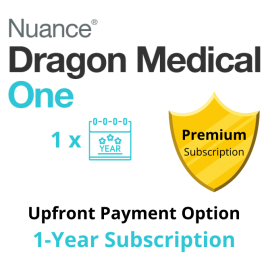 Dragon Medical One Cloud-based Speech Recognition Premium 1-year Subscription