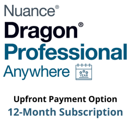 Dragon Pro Anywhere Speech Recognition - 12-Mth Subscription