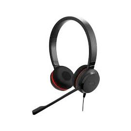 Jabra Evolve 30II USB & 3.5mm Stereo Headset. Double-ear headphones with noise-cancelling microphone